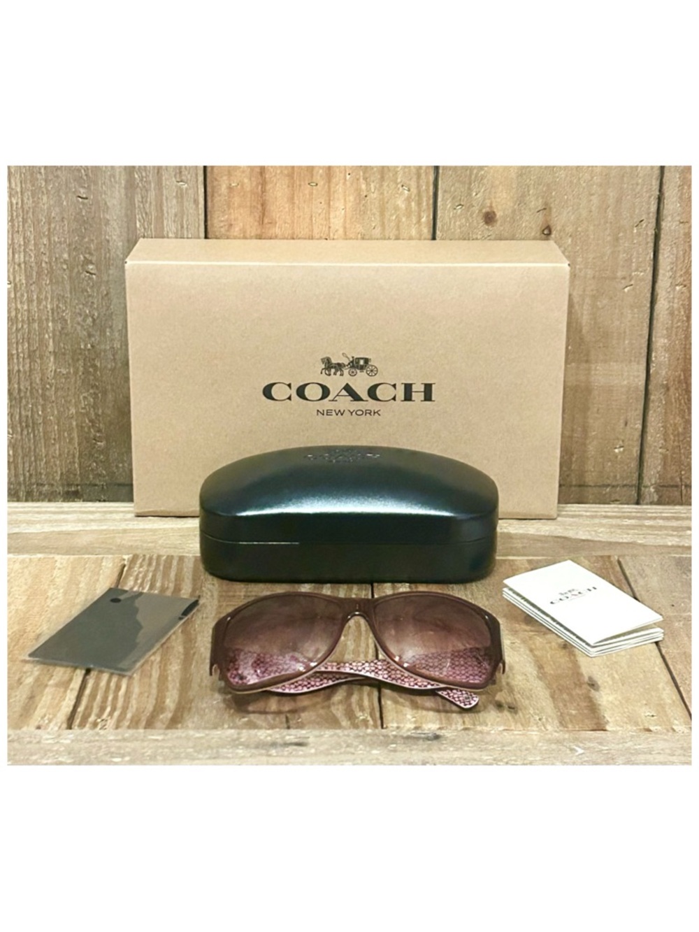 Coach Allie S460 Sunglasses with Hard Case, Cleaning Cloth & Free Gift Box. - Picture 16 of 16